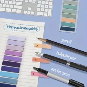 Book Tags – 5 Pcs Sheet | Aesthetic Page Markers