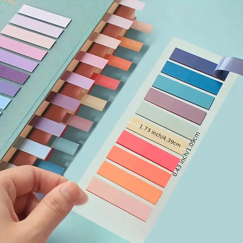 Book Tags – 5 Pcs Sheet | Aesthetic Page Markers - Image 7