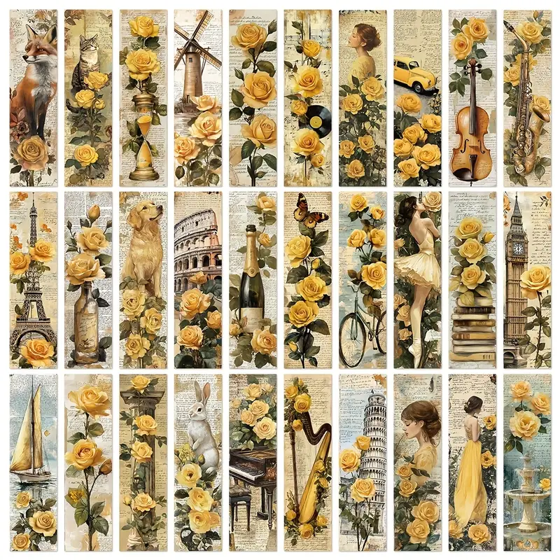 Golden Garden Bookmarks β 5 Pcs πΏβ¨ - Image 6