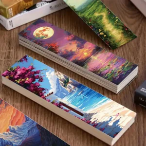 Artistic Bookmarks – 5 Pcs 🎨📚