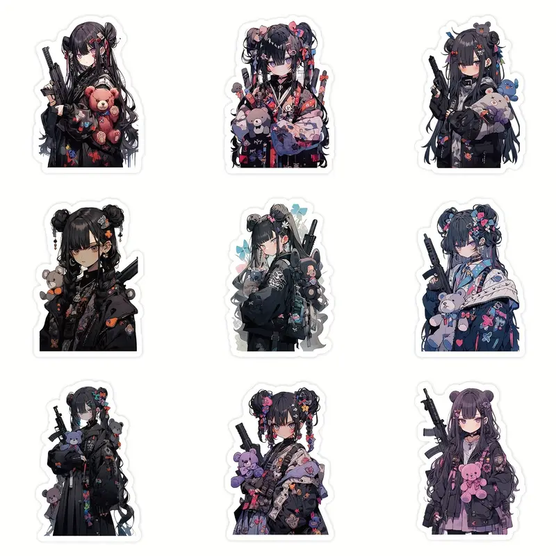 Bear Girl Killer Stickers β 5 Pcs π»π₯ - Image 9