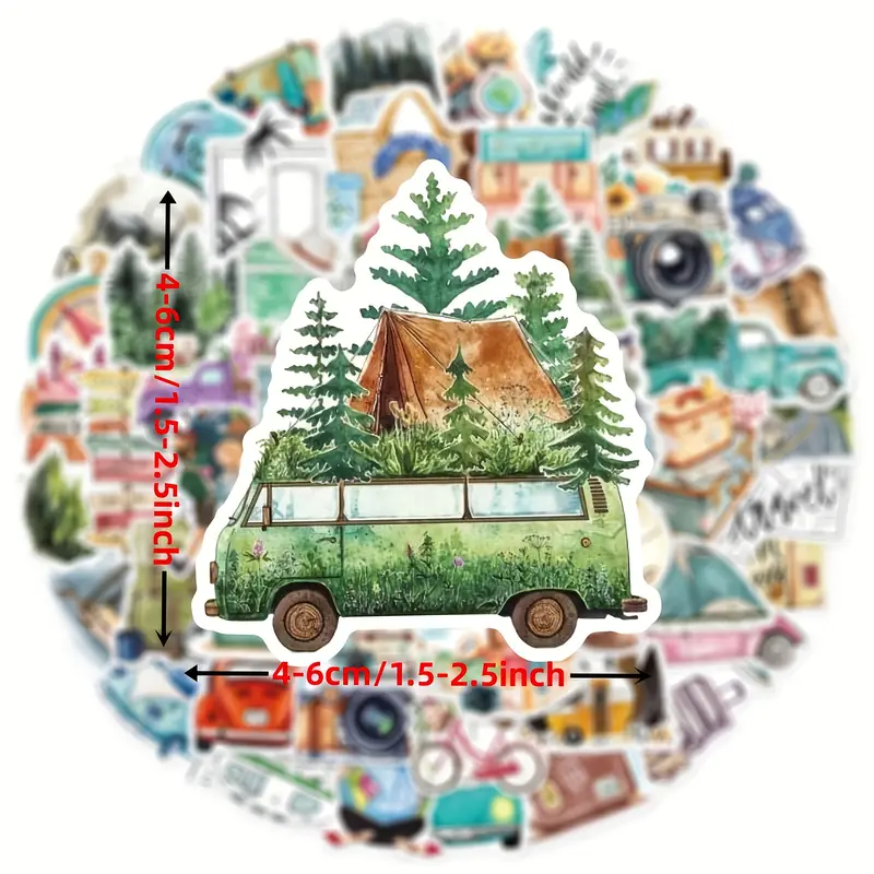 Outdoor Travel DIY Sticker Pack β 5 Pcs - Image 7