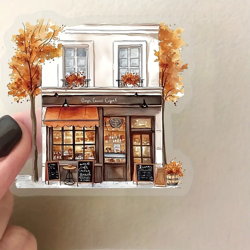 Retro Coffee Stickers – 5 Pcs☕✨ - Image 7