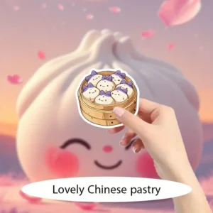 Chinese Bakery Stickers โ 5 Pcs ๐ฐ๐ฅฎ