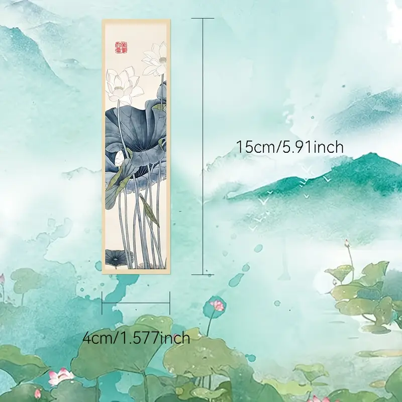 Ancient Style Flower Crane Bookmark – 5 Pcs 🏮✨ - Image 8